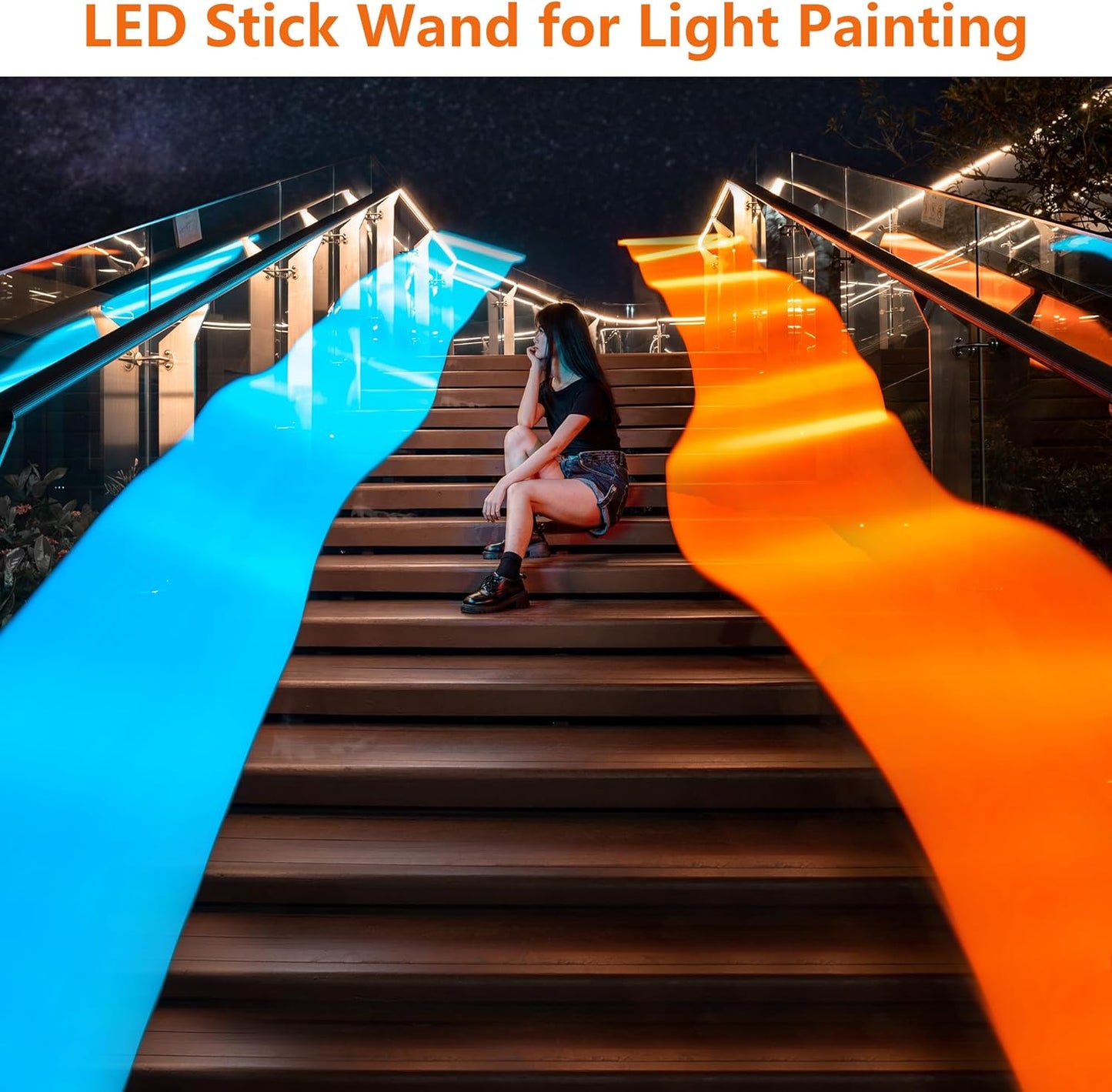 VILTROX 58cm 20W RGB Light Stick,1920LM 2500K~8500K TLCI≥97 LED Photographye Tube Light, Phone Control RGB Photo Lamp for YouTube, TikTok, Game Streaming, Party Bar (K60)
