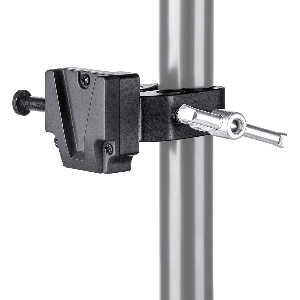 Fomito Upgraded V Mount Battery Clamp Quick Anti- slip Release Plate for Light Stand or Support Rod FMT-VJ