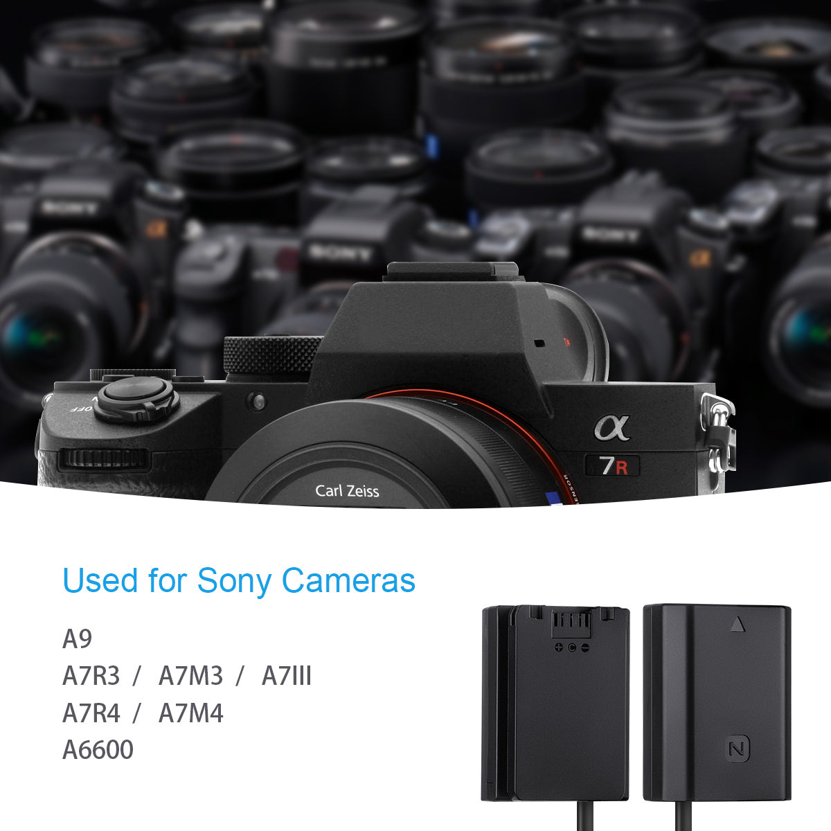 Fomito NP-FZ100 AC Power Adapter Kit Replacement for Sony BC-QZ1 Battery Charger A7 III