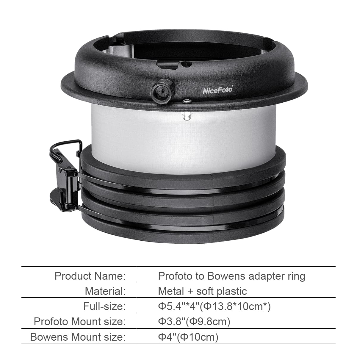 Fomito Studio Profoto Speedring to Bowens Mount Converter Monolight Interchangeable Adapter Ring