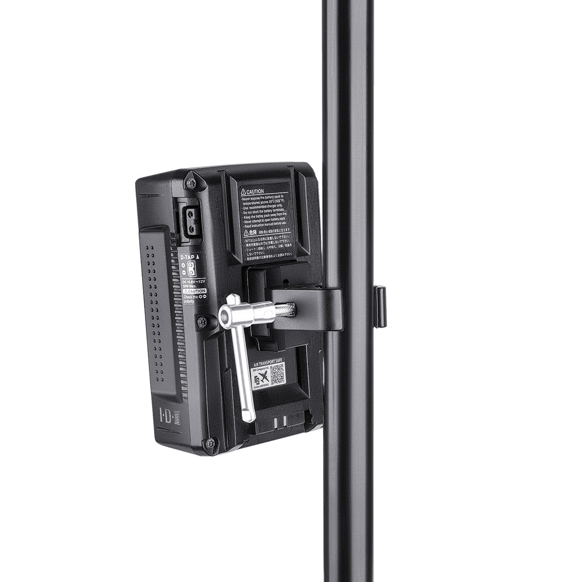 Fomito Upgraded V Mount Battery Clamp Quick Anti- slip Release Plate for Light Stand or Support Rod FMT-VJ