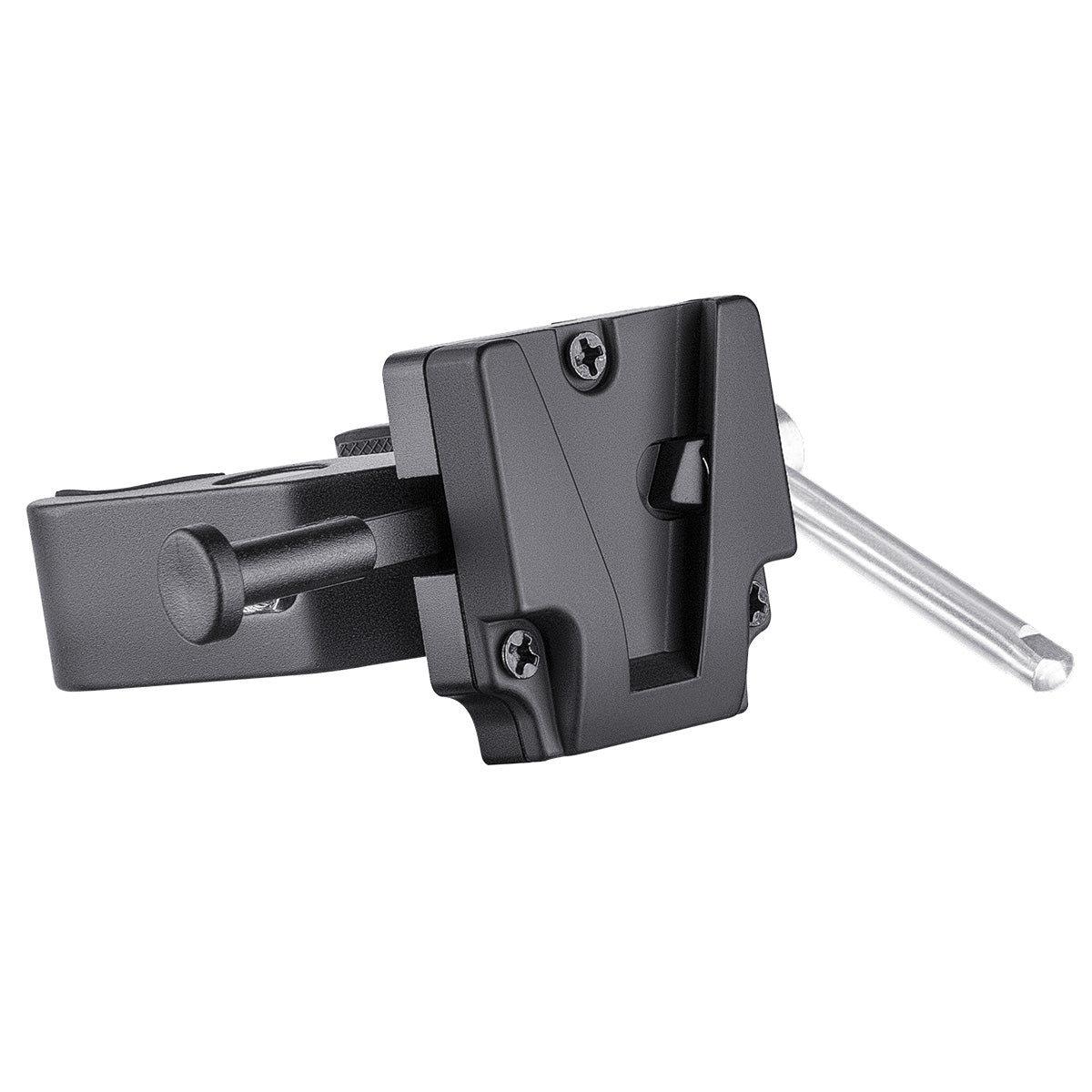 Fomito Upgraded V Mount Battery Clamp Quick Anti- slip Release Plate for Light Stand or Support Rod FMT-VJ