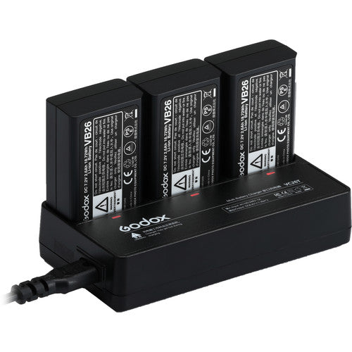 Presale! Godox VC26T Multi-Battery Charger for Three VB26 Batteries of V1