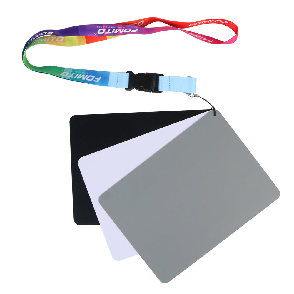 Fomito FMTHKL 18% White Balance Grey Gray Card Waterproof Custom Calibration 7.5x5.5 inches 19x14cm