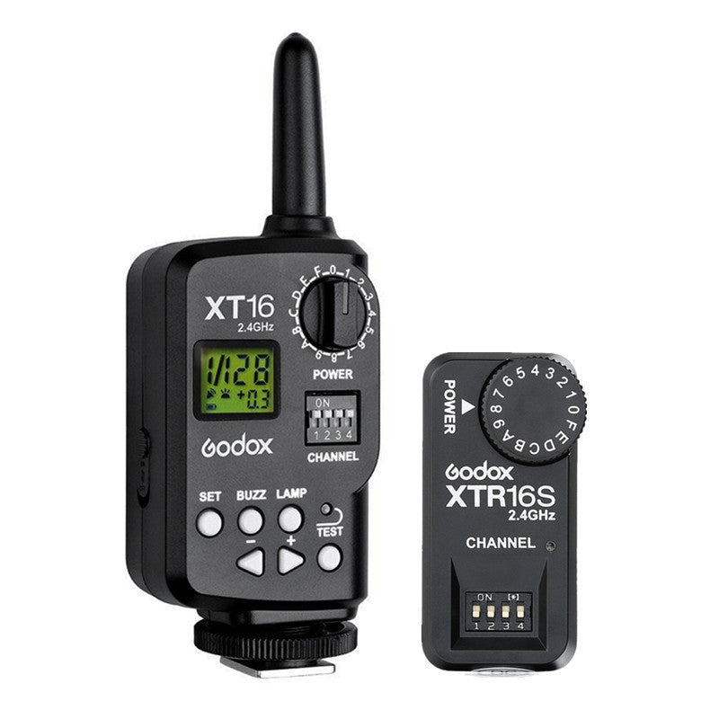 Godox XT-16S 2.4G Wireless Radio-Controlled Flash Trigger Transmitter and Receiver for Godox Ving V850 V860C V860N Speedlite