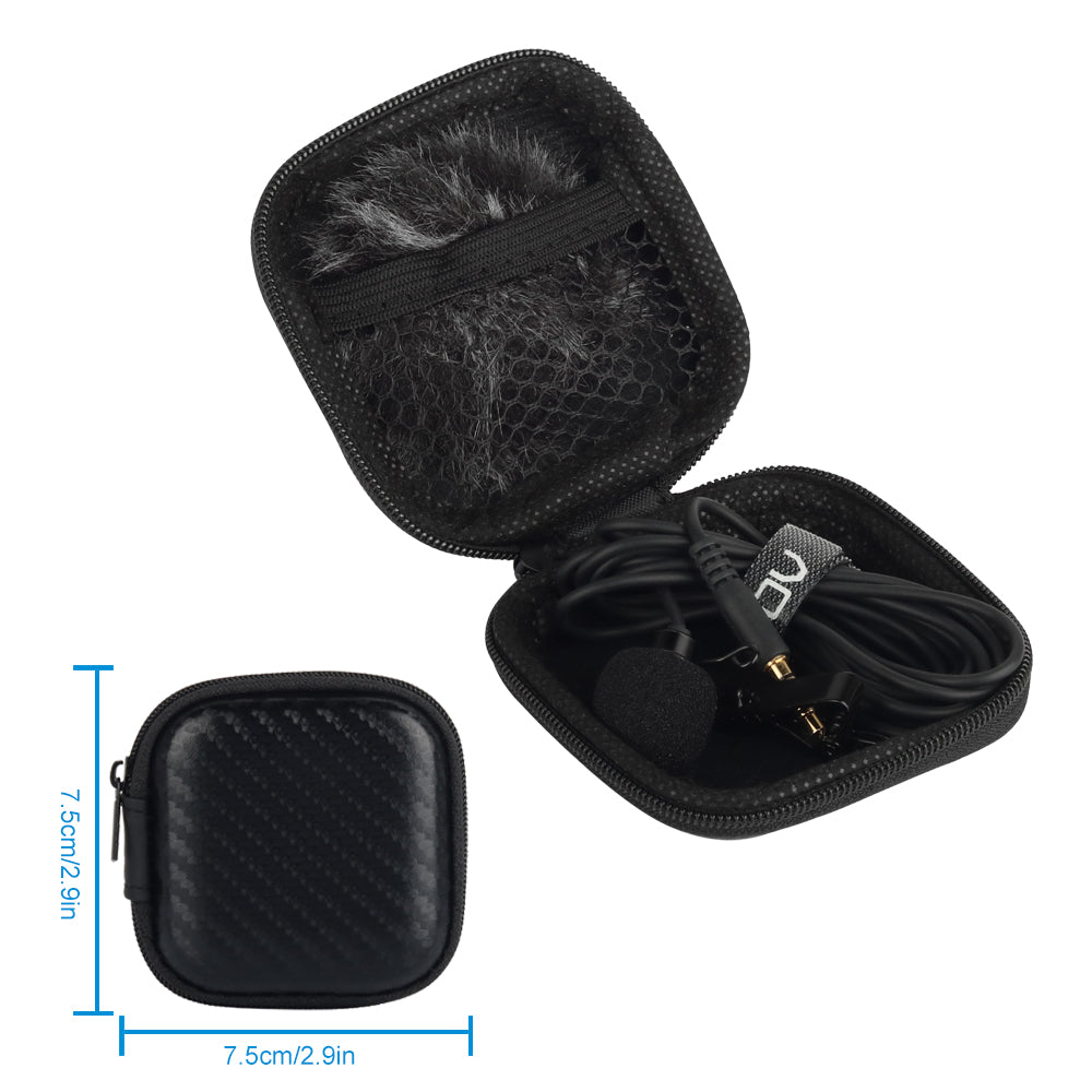 Fomito Micmov Professional Lavalier Lapel Microphone Omnidirectional Condenser Recording Mic