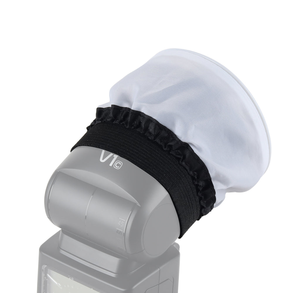 FOMITO Round Diffuser for Camera Flash Compatible Godox V1 AD200 V860II etc
