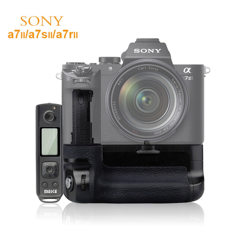 Meike MK-A7II Pro Built-in 2.4G Wireless Control Battery Grip for Sony A7R II A7 II as VG-C2EM - FOMITO.SHOP