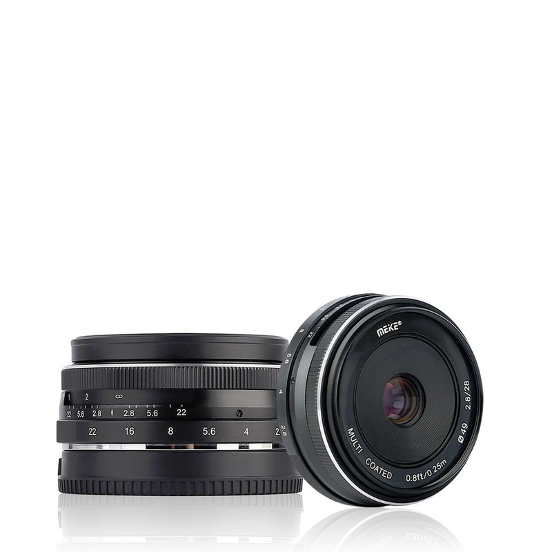 Meike 28mm F2.8 Standard-focal Lens Fit for Canon/Nikon/Sony/Olympus/Panasonic/Fujifilm