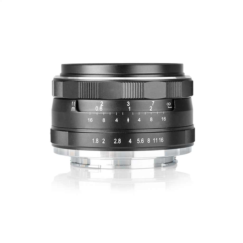 MEIKE MK-25MM F/1.8 Wide-angle Mirrorless Camera Lens Fit for Sony Fujifilm Nikon 1 Canon EFM M4/3