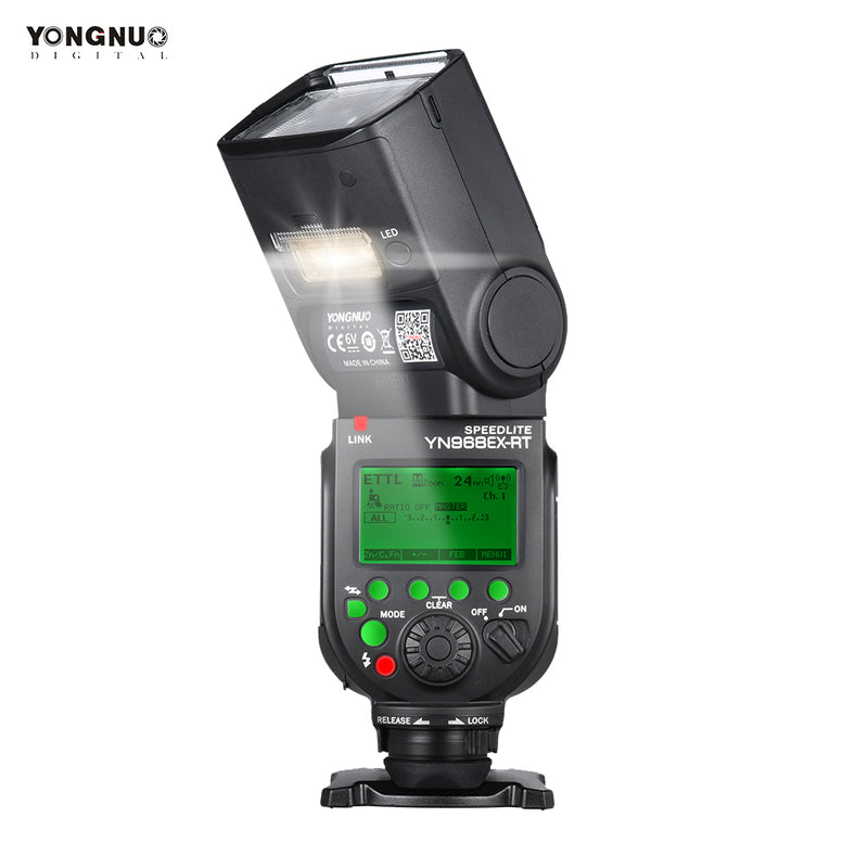 YONGNUO YN968EX-RT Wireless TTL Master Flash Speedlite with Built-in LED Light 1/8000s HSS for Canon 500D 550D 40D 1000D 1100D