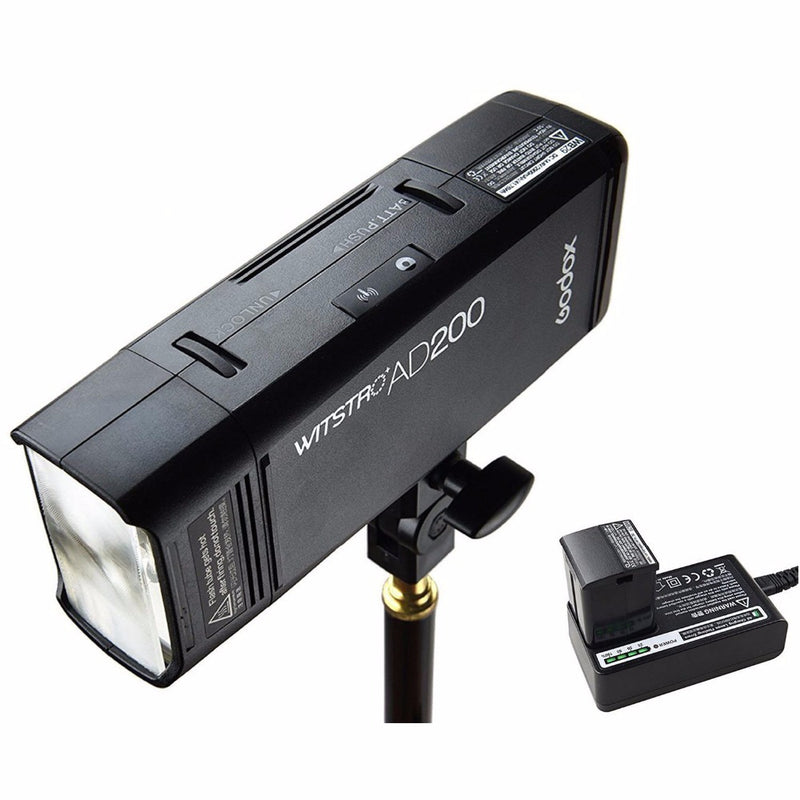 AD200 TTL HSS 1/8000s Pocket Flash Light Double Head 200Ws with 2900mAh Lithium Battery Strobe Flash - FOMITO.SHOP