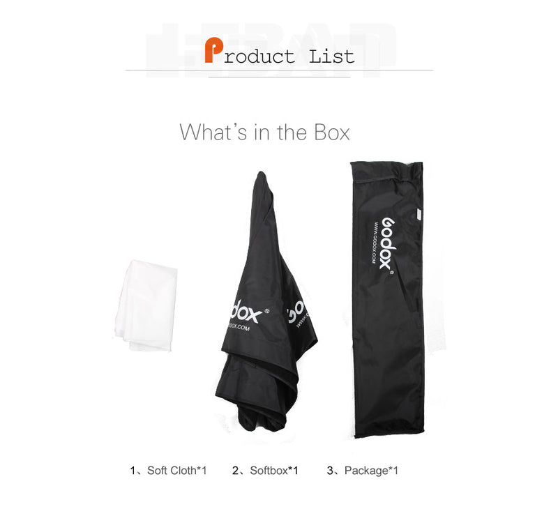 Godox SB-UBW Portable Octagon Softbox Umbrella Brolly Reflector for Speedlight Flash