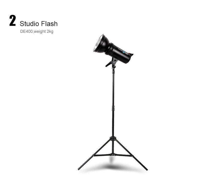 Photo tripod Godox 304 200cm stable Light Stand with 1/4 Screw Head for Studio Photo Flash Lighting