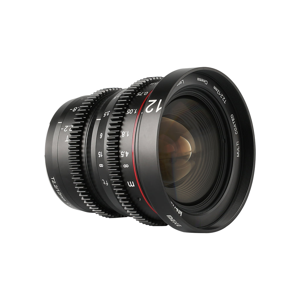 Meike 12mm T2.2 Manual Focus Cinema Lens Fit for M4/3 Min(OLYMPUS/Panasonic Lumix)