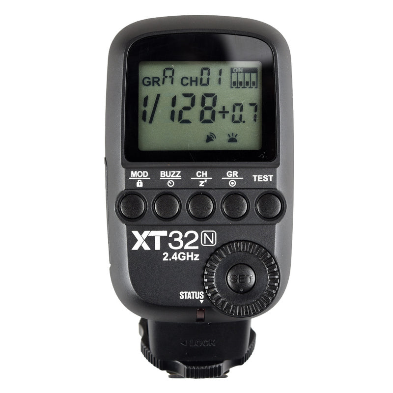 Godox XT32N Flash Trigger 2.4G Wireless 1/8000s High-speed sync for Godox X System Flash XTR-16 XTR-16S for Nikon DSLR