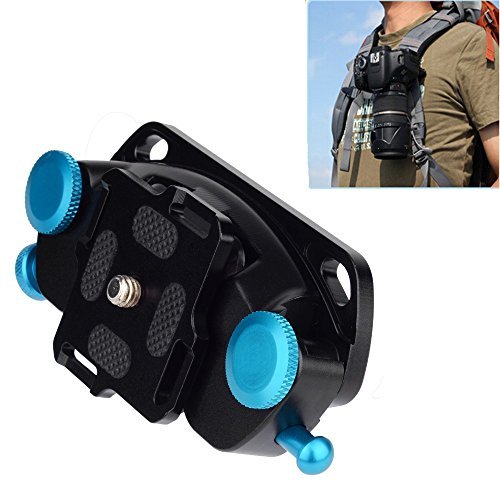 Fomito K0 Blue Metal Camera Waist Spider Belt Holster 1/4″ Screw Quick Strap Buckle - FOMITO.SHOP