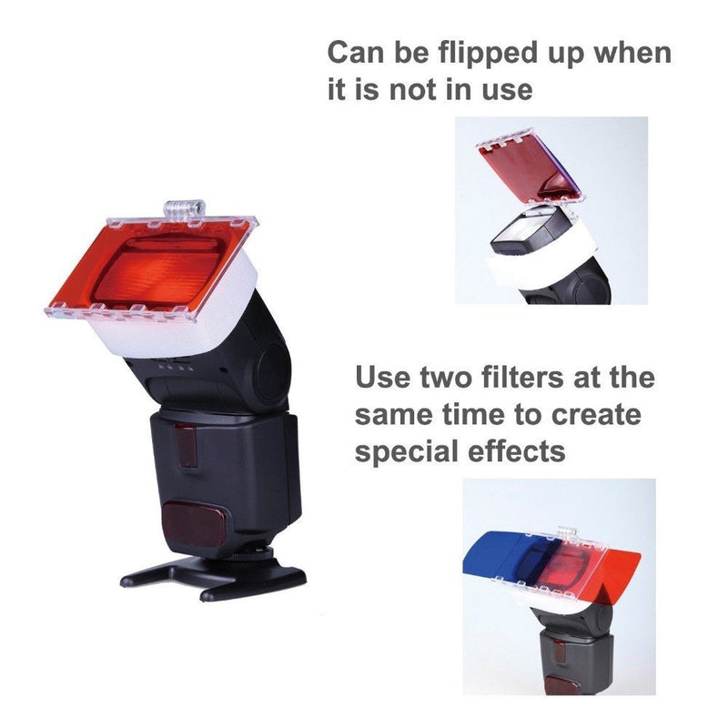 Fomito Color Gel Kit Filter 30ps w/ Gels-band & Reflector for Camera Flash - FOMITO.SHOP