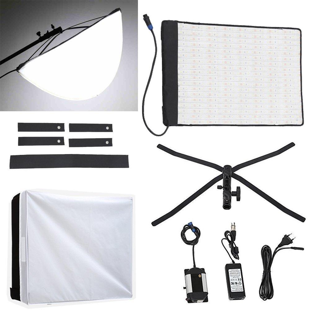 FalconEyes RX-18T Foldable Roll-Flex LED Light Kit 5600k + RX-18OB Extended Softbox Diffuser + RX-18SB Standard Diffusor - FOMITO.SHOP