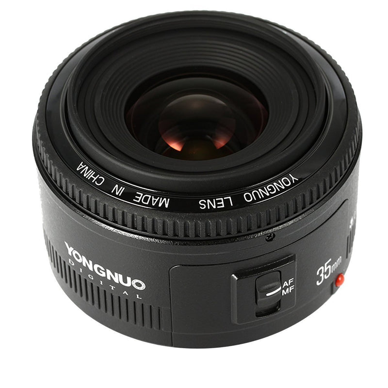 Yongnuo YN35mm F2 Lens 1:2 AF / MF Wide-Angle Fixed/Prime Auto Focus Lens For Canon EF Mount EOS Camera - FOMITO.SHOP
