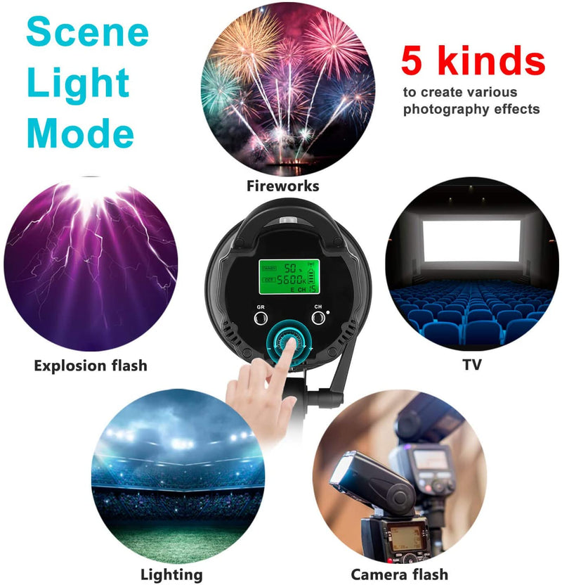 NiceFoto Multiple Scenario Mode LED Video Light HC-1000SB LED Daylight COB with Bowens Mount