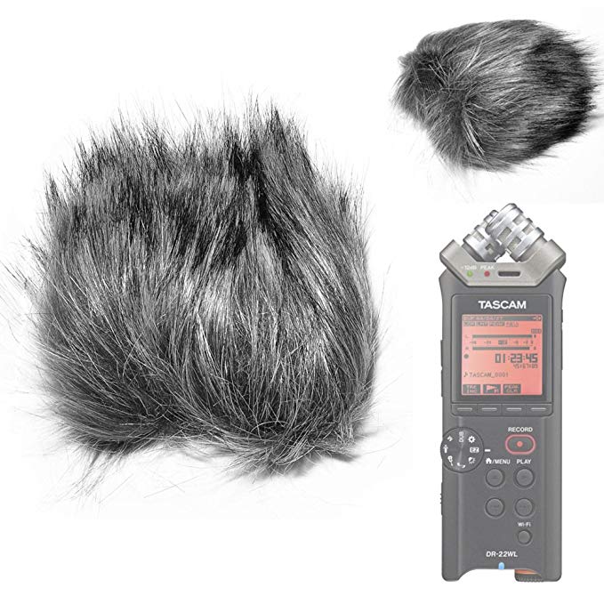 Fomito EN-11 Furry Microphone Windscreen Wind Cover for TASCAM DR-22WL