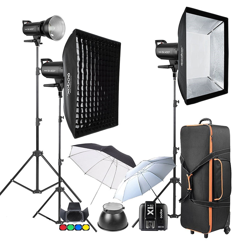 Godox SK400II 3 x 400Ws 2.4G Strobe Flash Kits for Canon EOS - FOMITO.SHOP