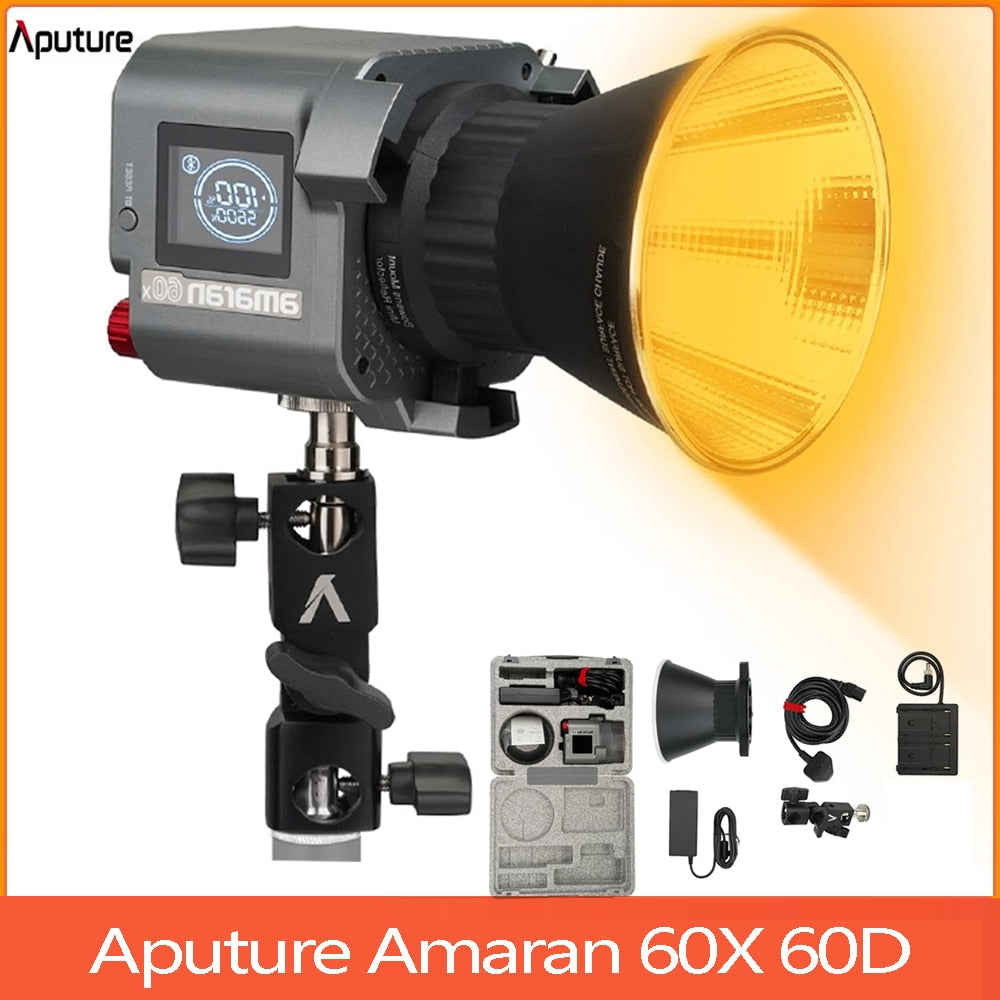 Aputure Amaran Cob 60X 60D LED Video Light Studio LED light 60W Photography Lighting For Camera Video Photo Light