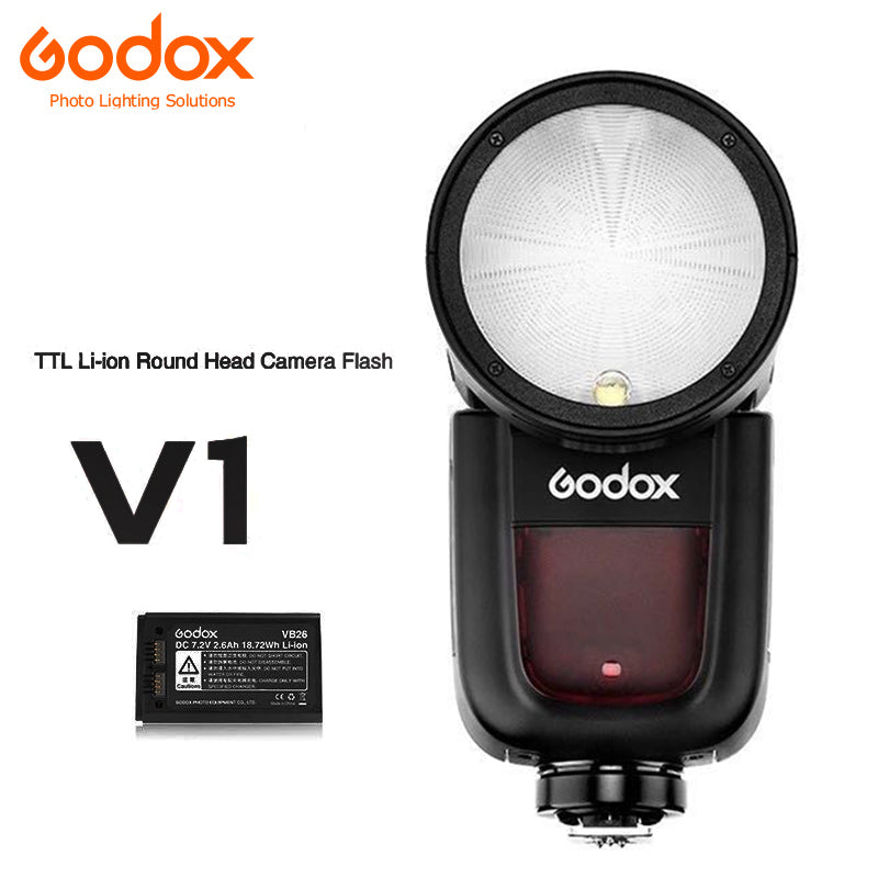 Godox V1 O TTL On-Camera Round Flash Speedlight for Panasonic & Olympus