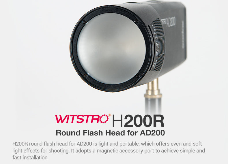 In Stock!Godox H200R Round Flash Head for AD200