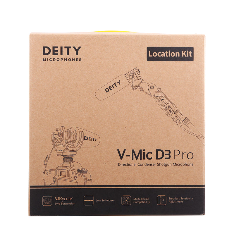 Deity V-mic D3 Pro & Kit Super-Cardioid Directional Microphone with Cold Shoe Rycote Shockmount
