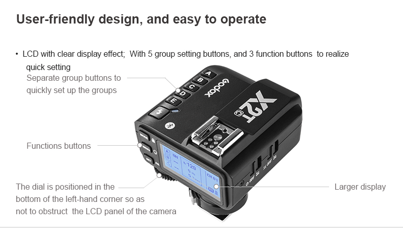 Godox X2T C N S F O P TTL 2.4G Wireless Transmitter For Canon Nikon Sony  Fuji Olympus Pentax