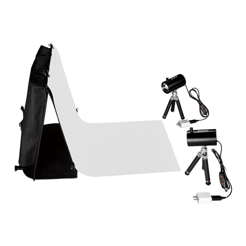 NiceFoto LD-40×40cm Portable Tent Kit 120° COB Light Box Adjustable Angle with Background Plate