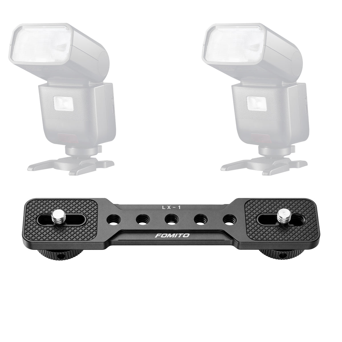 FOMITO LX-1 Dual Camera Mount Extension Bar for Vlog & Live Stream