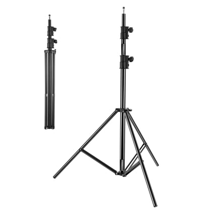 FOMITO 110" / 2.8M Heavy Duty Aluminum Light Stand, Spring Cushioned Studio Photographic Tripod with 1/4" Screw, Max Load 17.6 lbs/8kg for Softbox, Flash, Projector & Monitor, Model FMT-DJ-TH280