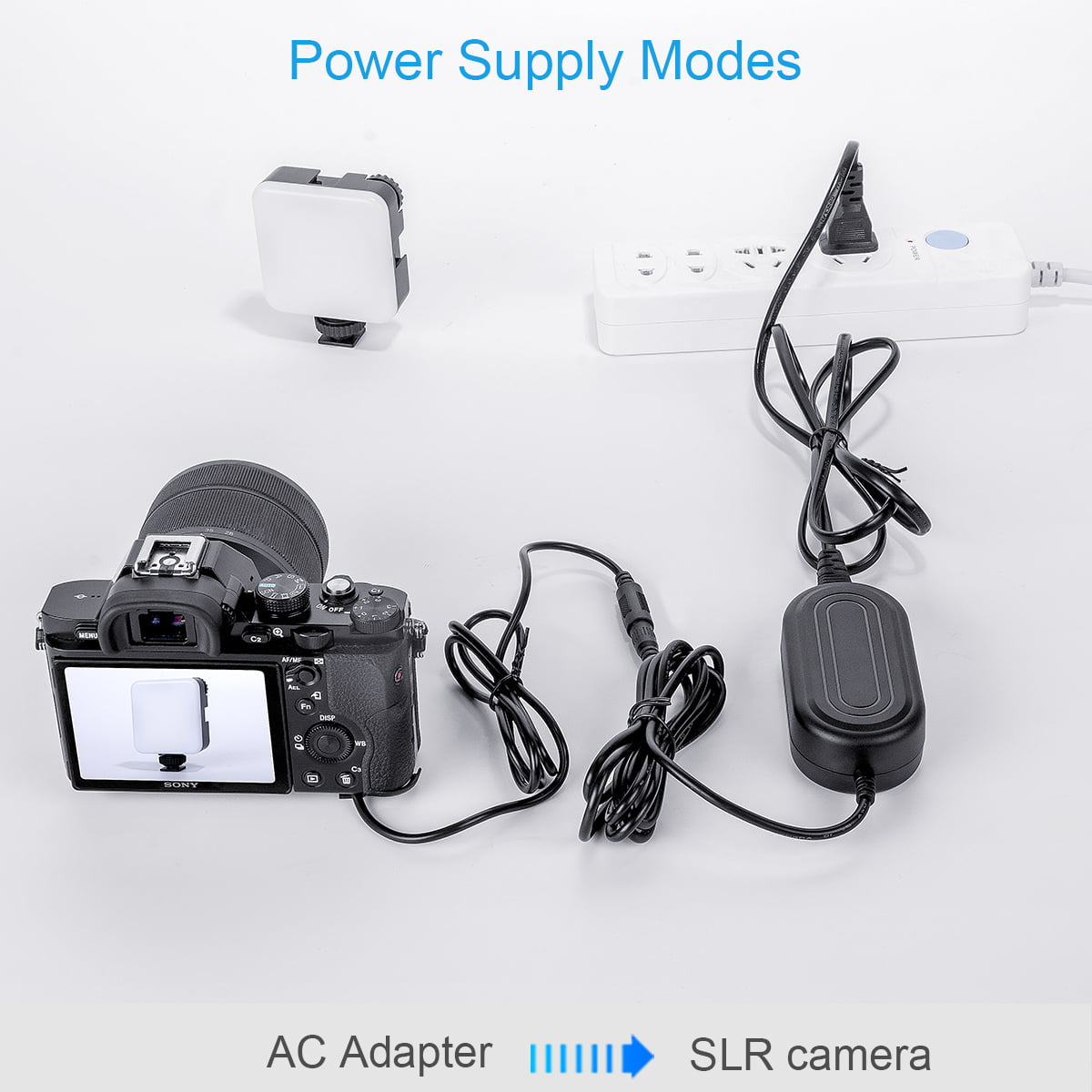 FOMITO NP-FW50 CONTINUOUS POWER SUPPLY FOR SONY ALPHA CAMERAS - FW50 AC POWER ADAPTER WITH A7III DUMMY BATTERY - COMPATIBLE WITH Sony A7000 A6500 A6400 A6300 A6100 A6000 A5100 A5000 A7 A7II A7RII A7SII A7S A7R A35 A37 A55 RX10 Camera-F0093