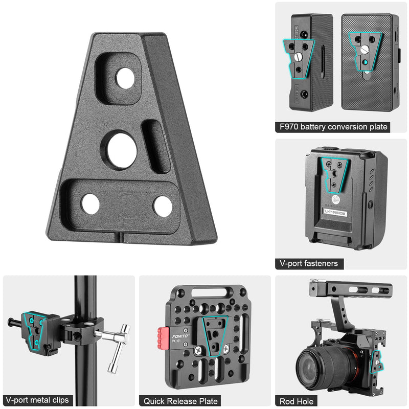 Fomito VK-06 Sony Battery Triangle Metal Holder (1/4 interface)