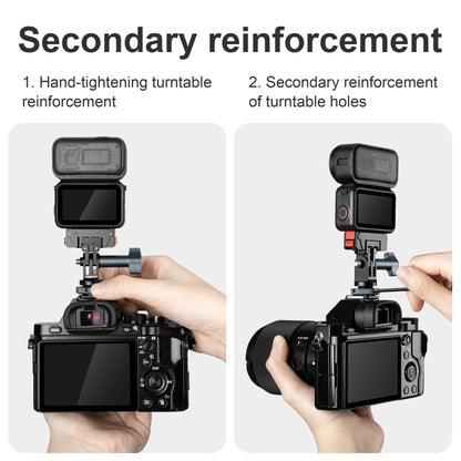 FOMITO Z7 Universal All-Metal Action Camera Adapter Kit with Cold Shoe & 1/4" Mount for GoPro, DJI & Insta360