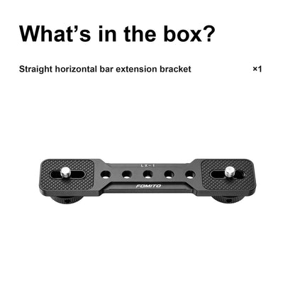 FOMITO LX-1 Dual Camera Mount Extension Bar for Vlog & Live Stream