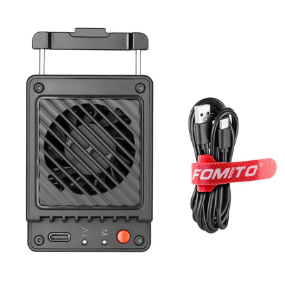 FOMITO FS-A1 Dual Camera Cooling Fan, Low Noise Heat Dissipation for DSLR Mirrorless Camcorder, Ideal for Live Streaming & Video Recording