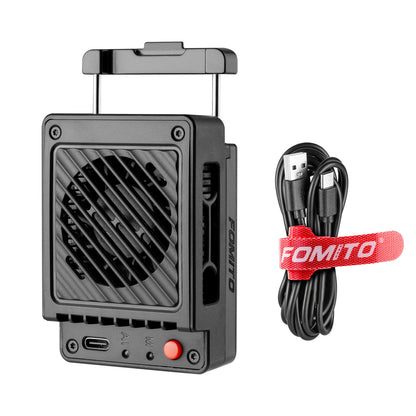 FOMITO FS-A1 Dual Camera Cooling Fan, Low Noise Heat Dissipation for DSLR Mirrorless Camcorder, Ideal for Live Streaming & Video Recording