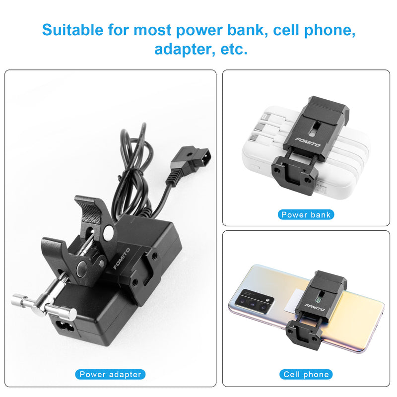 Fomito Charging Bank Universal Clip + Crab Clip