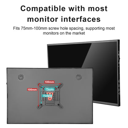Fomito VESA Monitor Mount Bracket with V-Lock Quick Release for Light Stand & Tripods