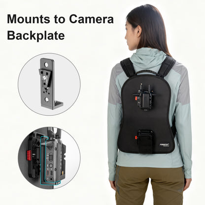 Fomito L6 Multi-Functional L-Bracket Extension Mounting Plate with V-Mount Support