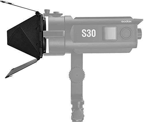Godox SA-08 8 Leaves barndoor with TUYUNG Cloth for Godox S30 Focusing LED Video Light