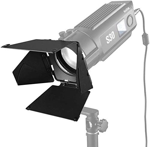 Godox SA-08 8 Leaves barndoor with TUYUNG Cloth for Godox S30 Focusing LED Video Light