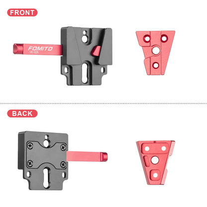 Fomito-VK-02 V Mount Battery Plate V Mount Adapter VK-02 V-Mount V-Lock Base Station Quick Release Plate-F0025/F0026/F0027/F0028
