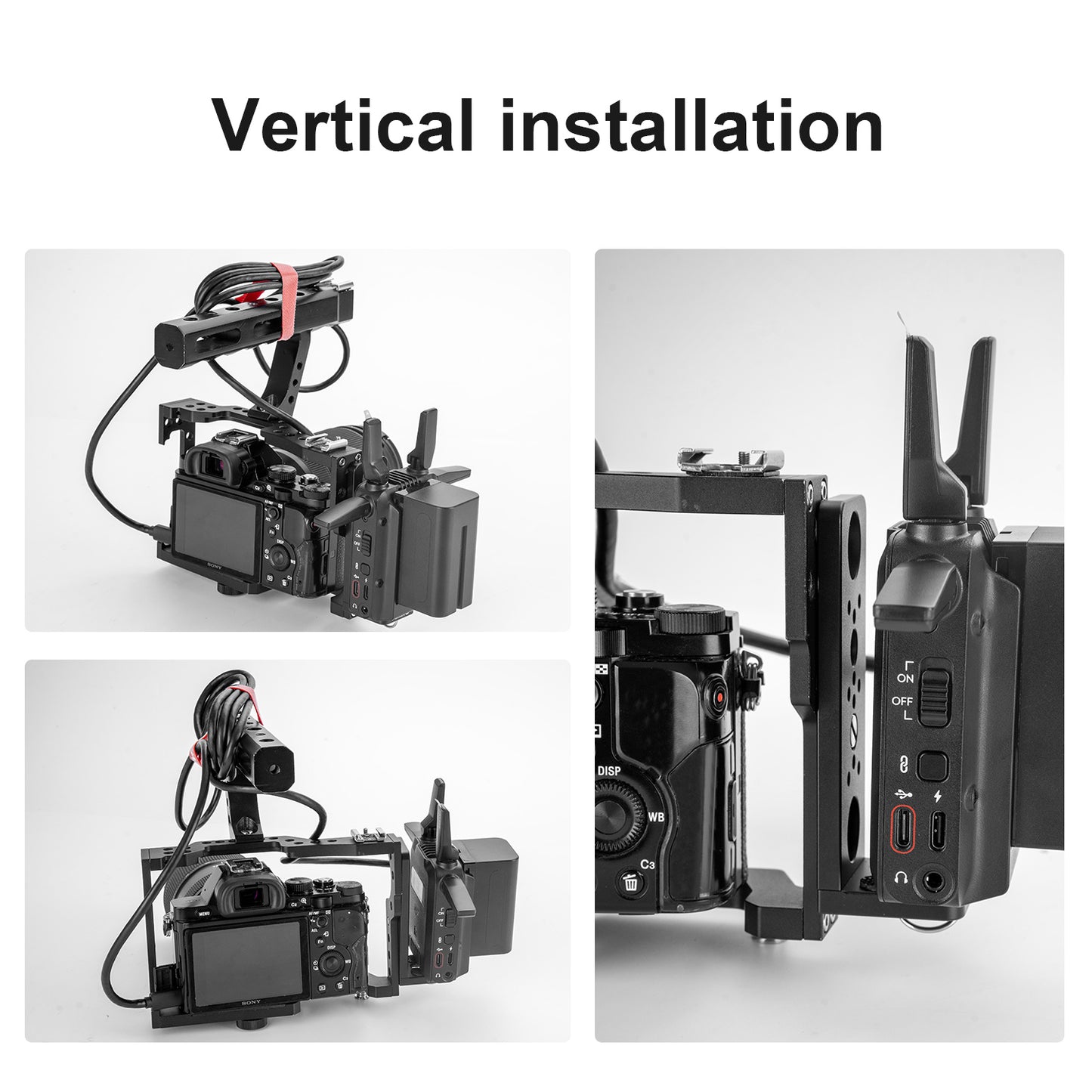 Fomito L6 Multi-Functional L-Bracket Extension Mounting Plate with V-Mount Support