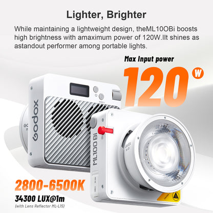 Godox ML100Bi Portable LED Video Light (100W Bi-Color 2800K-6500K)
