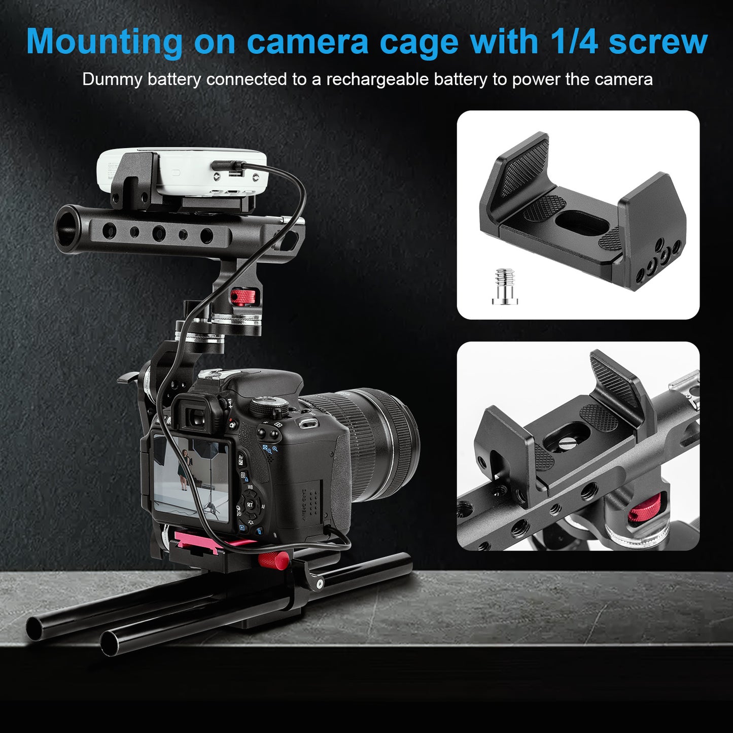 Fomito Charging Bank Universal Clip + Crab Clip
